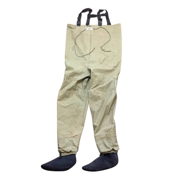 White River Fly Shop Chest Waders Sz L Straps Neoprene Boot Foot Fly Fishing - Picture 1 of 8